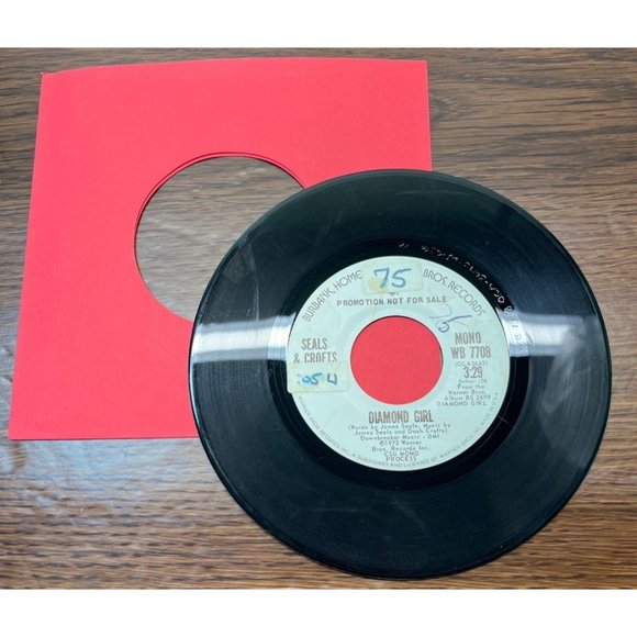 Seals & Crofts Diamond Girl 45 Pop Promo Warner Brothers 7708 1973 - Picture 4 of 4